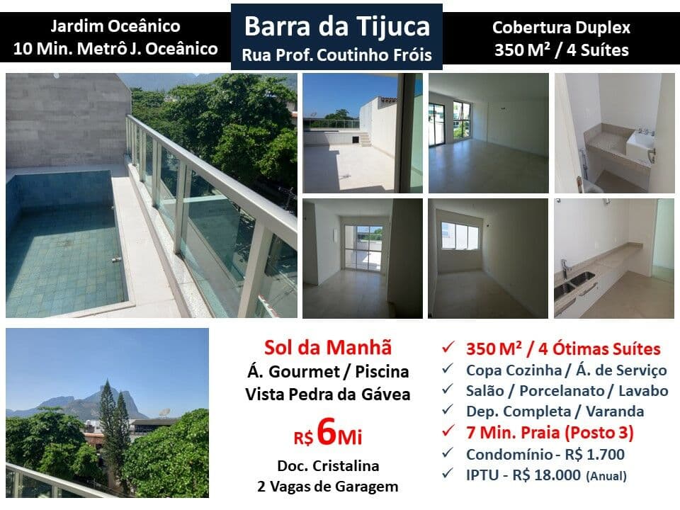 Cob Barra da Tijuca JO Coutinho Fróis 350M²
