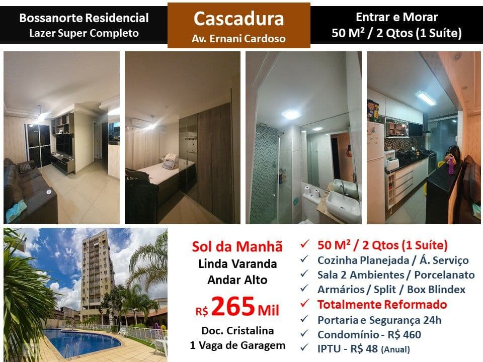 Apto Cascadura Ernani Cardoso Bossanorte 50M²