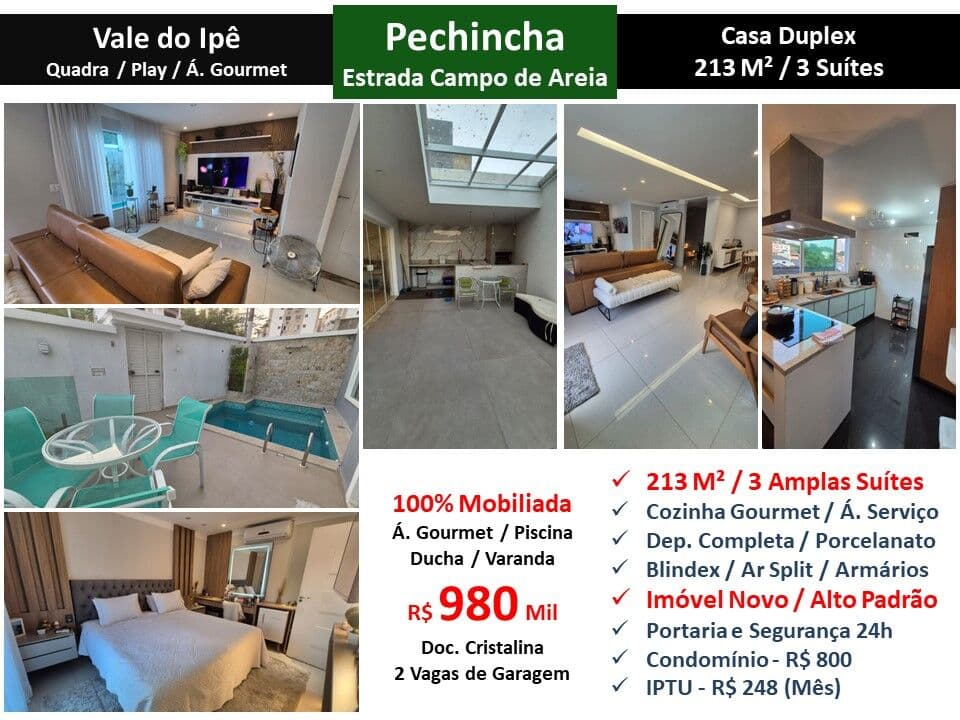 Casa JPA Pechincha Vale do Ipê 213M²