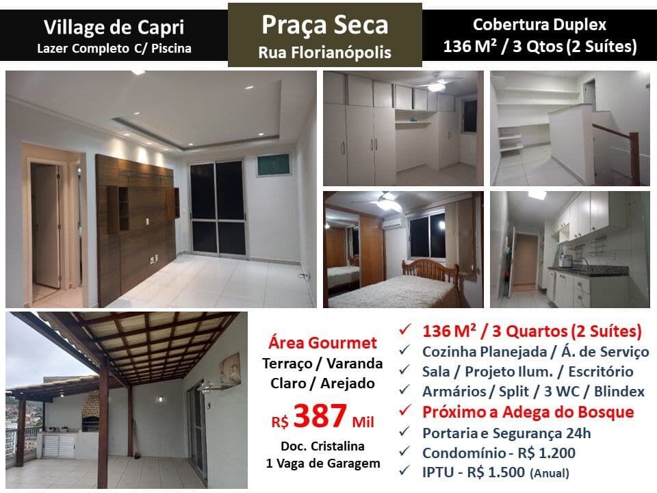 Cob JPA Praça Seca Florianópolis Village Capri 136M² 2
