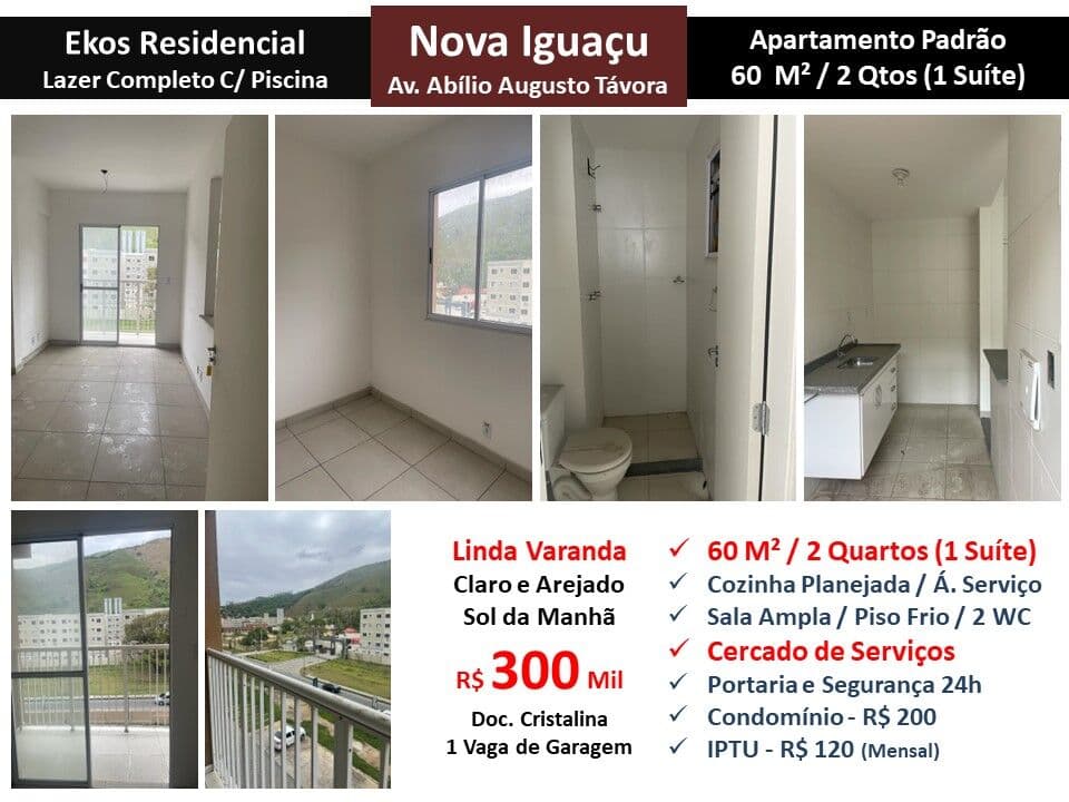 Apto Nova Iguaçu Ekos Residencial 60M²