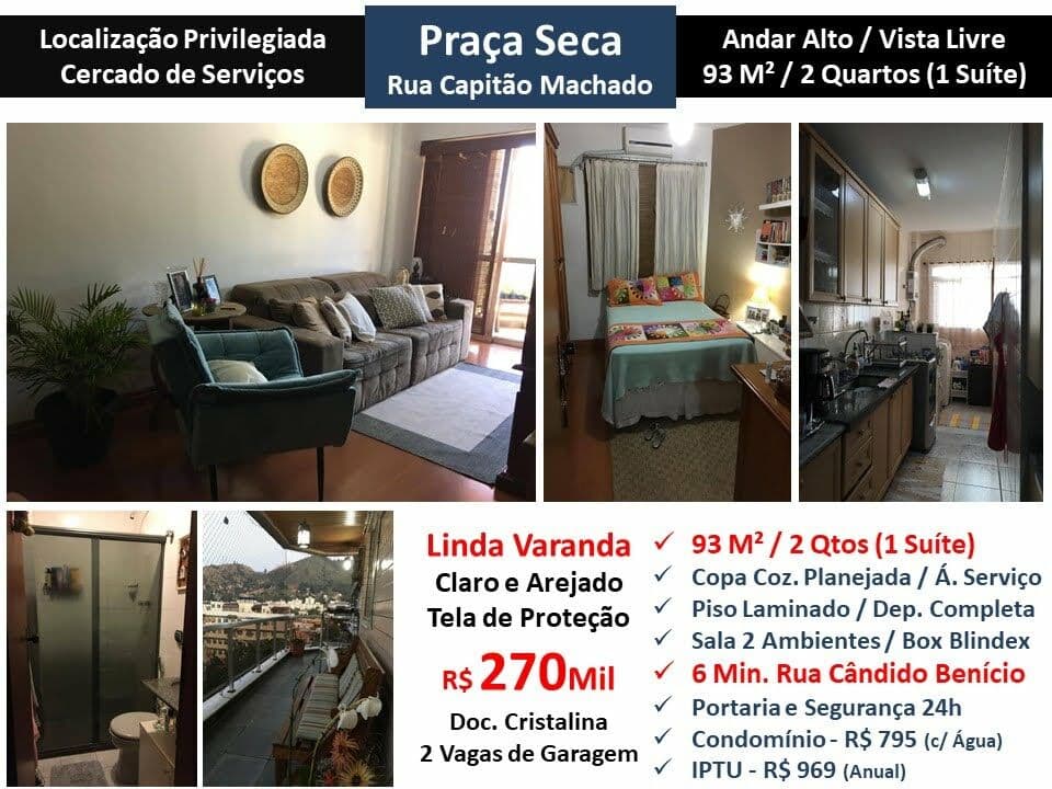 Apto JPA Praça Seca Capitão Machado 93M²