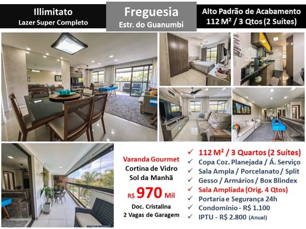 Apto JPA Freguesia Illimitato 112M² 3