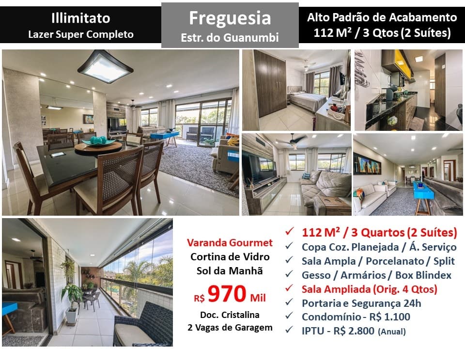 Apto JPA Freguesia Illimitato 112M² 3