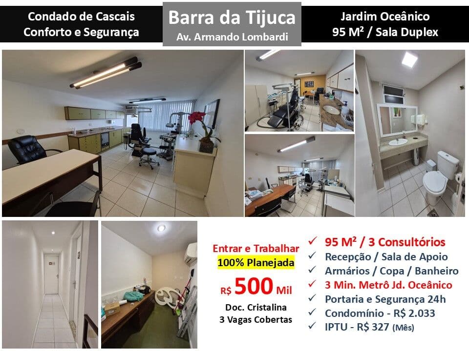 Sala Barra da Tijuca Condado de Cascais 95M²