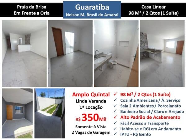 Casa Guaratiba Praia da Brisa 98M² Linear