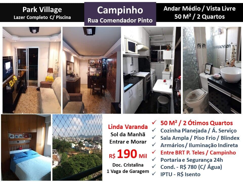 Apto JPA Campinho Park Village 50M²