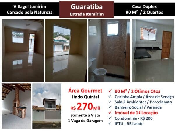 Casa Guaratiba Itumirim 90M²