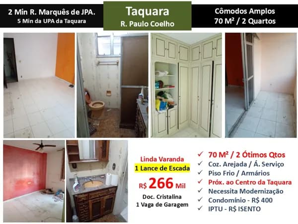 Apto JPA Taquara Paulo Coelho 70M²