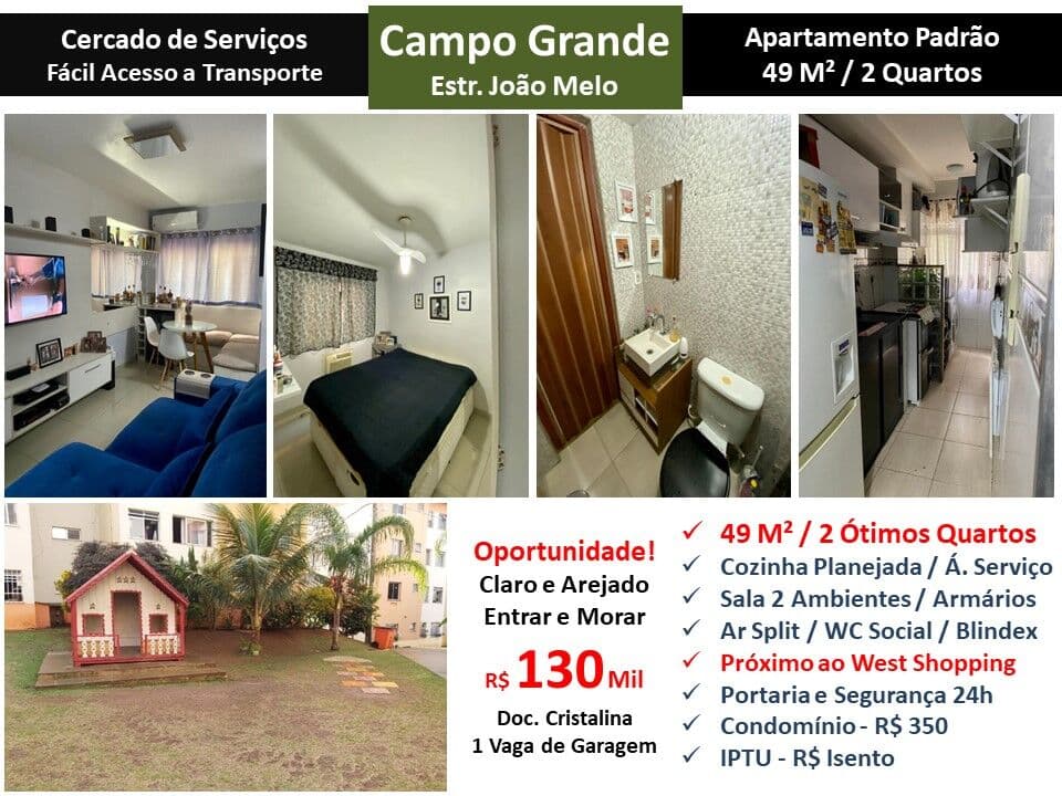Apto Campo Grande João Melo 49M²
