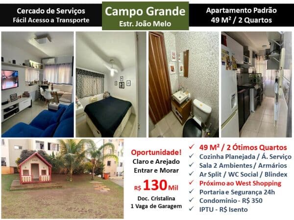 Apto Campo Grande João Melo 49M²