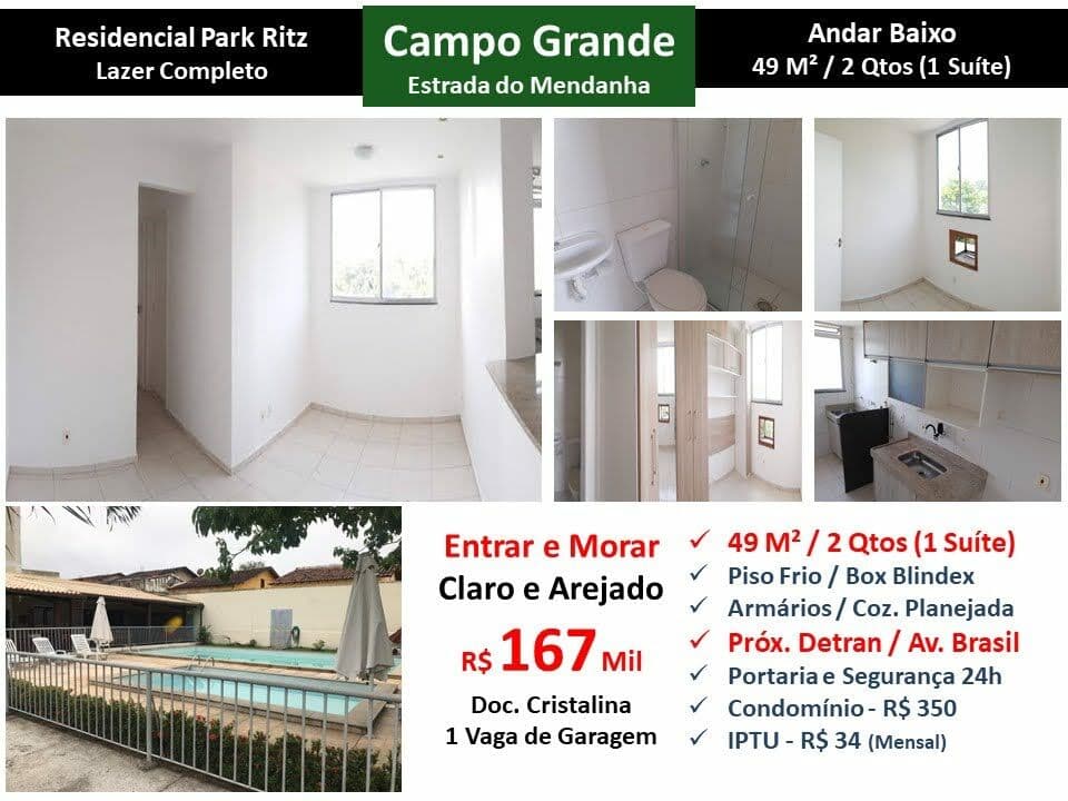 Apto Campo Grande Park Ritz 49M²