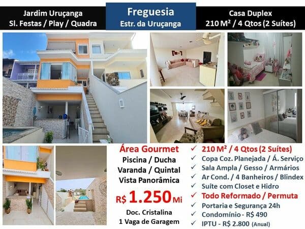 Casa JPA Freguesia Jardim Uruçanga 210M²