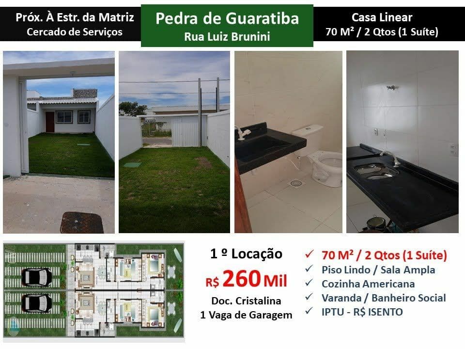 Casa Pedra de Guaratiba Luiz Brunini 70M²