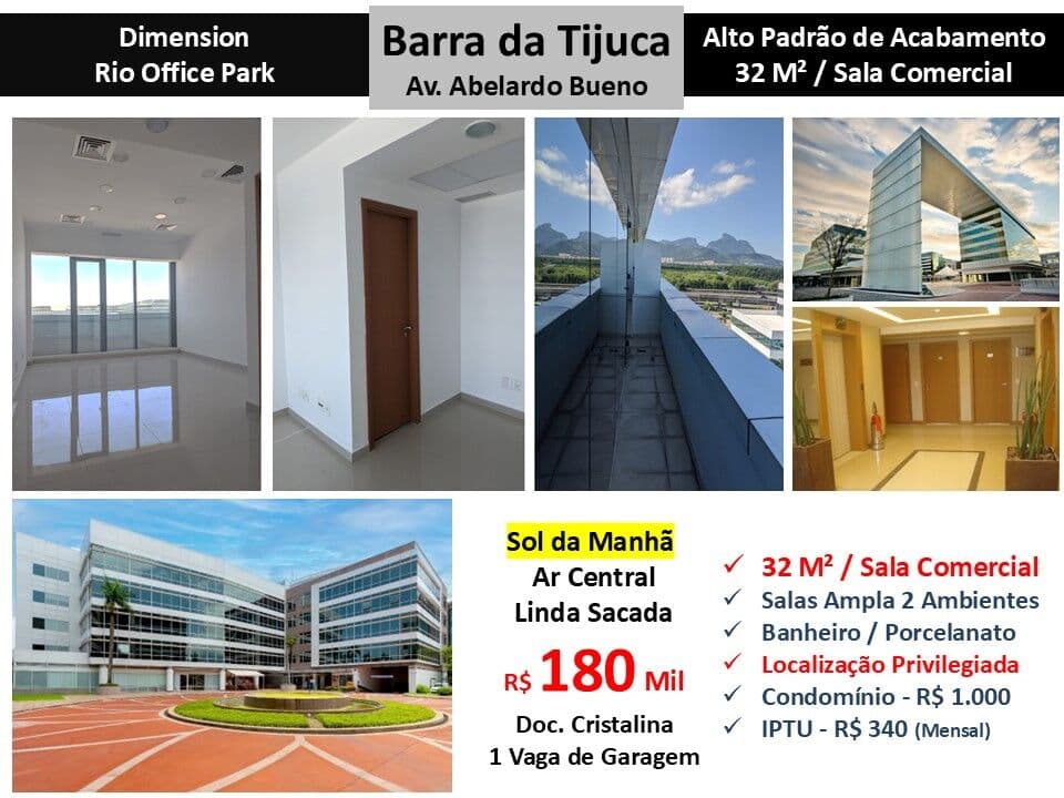 Sala Barra da Tijuca Dimension 32M²