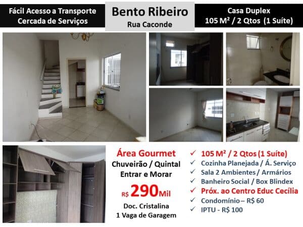 Casa JPA Bento Ribeiro Caconde 105M²