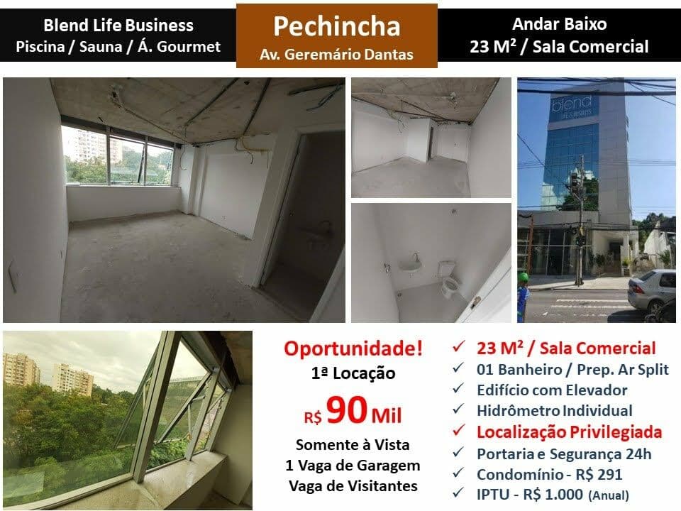 Sala JPA Pechincha Blend Life 23M²