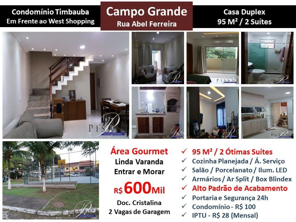 Casa Campo Grande Abel Ferreira Timbauba 95M²
