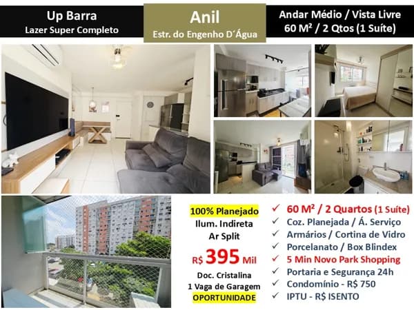 Apto JPA Anil UPBarra 60M²