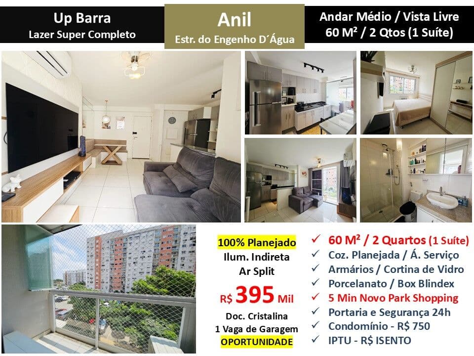 Apto JPA Anil UPBarra 60M²