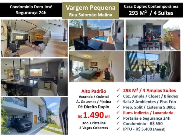 Casa Vargem Pequena Dom José 293M²