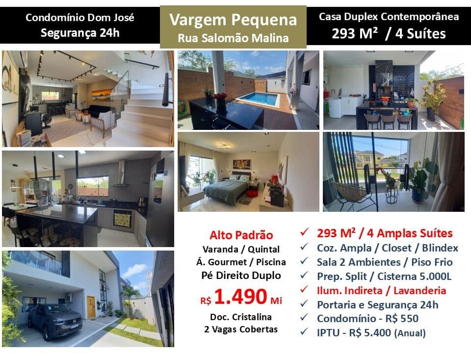 Casa Vargem Pequena Dom José 293M²