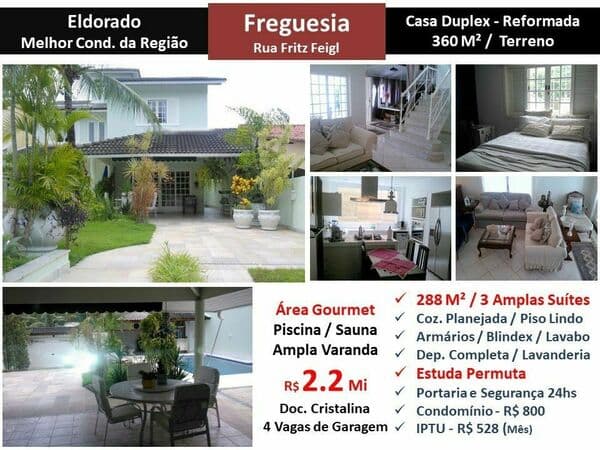 Casa JPA Freguesia Eldorado 288M²