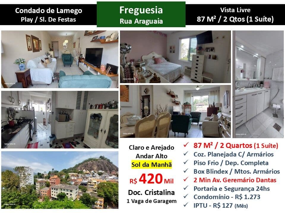 Apto JPA Freguesia Araguaia Condado de Lamego 87M²