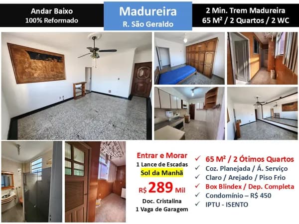 Apto Madureira São Geraldo 65M²