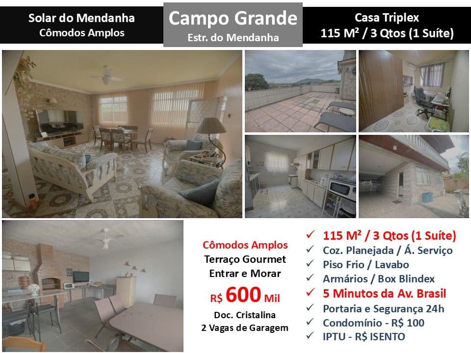 Casa Campo Grande Solar do Mendanha 115M²