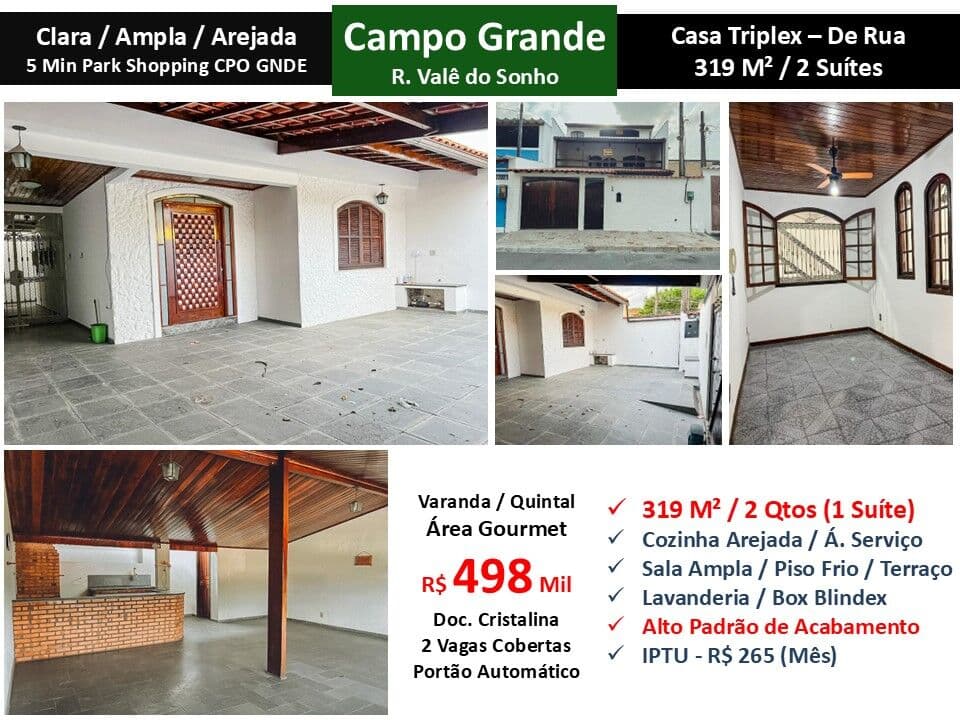 Casa Campo Grande Valê do Sonho 319M² 2