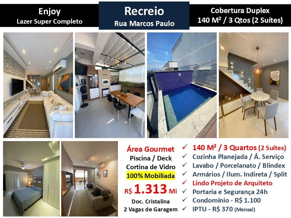 Cob Recreio Zico Enjoy 140M²