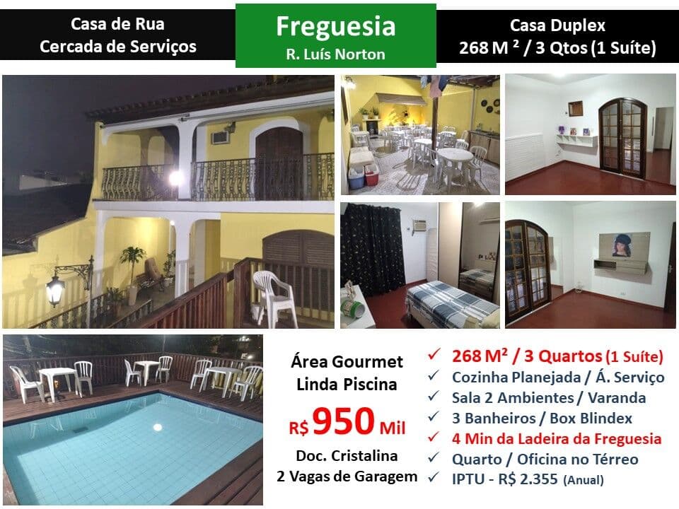 Casa JPA Freguesia Luis Norton 268M²
