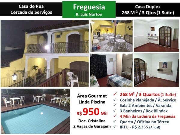 Casa JPA Freguesia Luis Norton 268M²