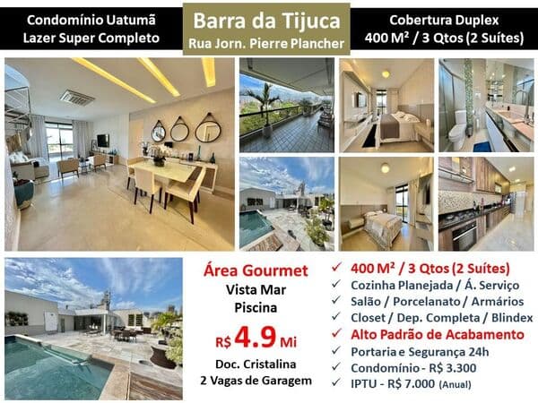 Cob Barra da Tijuca Uatumã 400M²