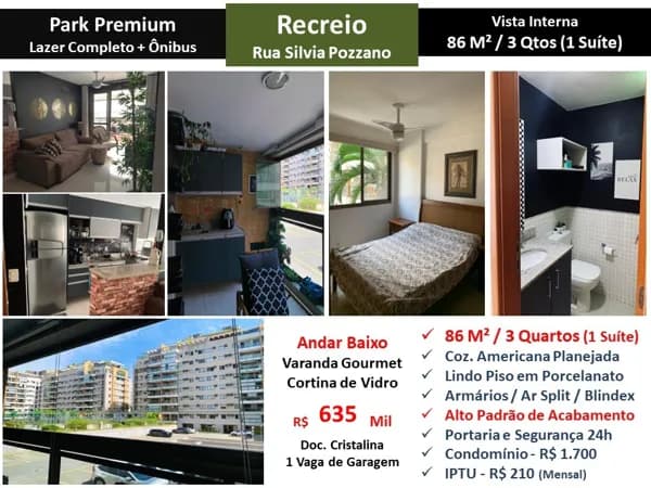 Apto Recreio Zico Park Premium 86M² 3