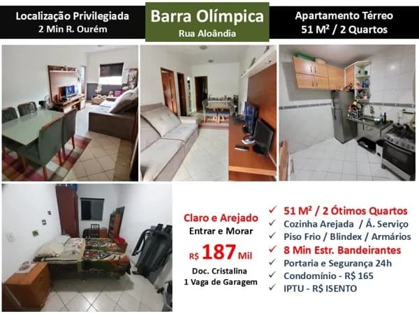 Apto Barra Olímpica Aloândia 51M²