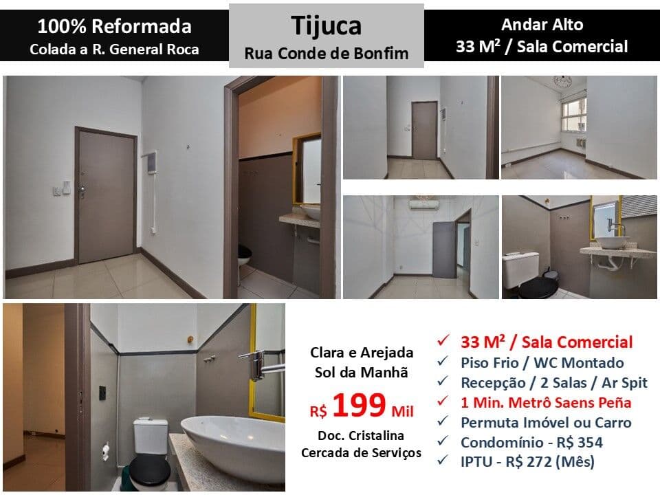 Sala Tijuca Conde de Bonfim 33M² 2