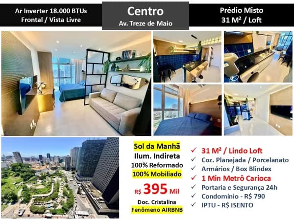 Apto Centro Treze de Maio 31M² 2