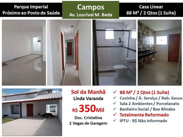 Casa Campos Parque Imperial 88M² Linear