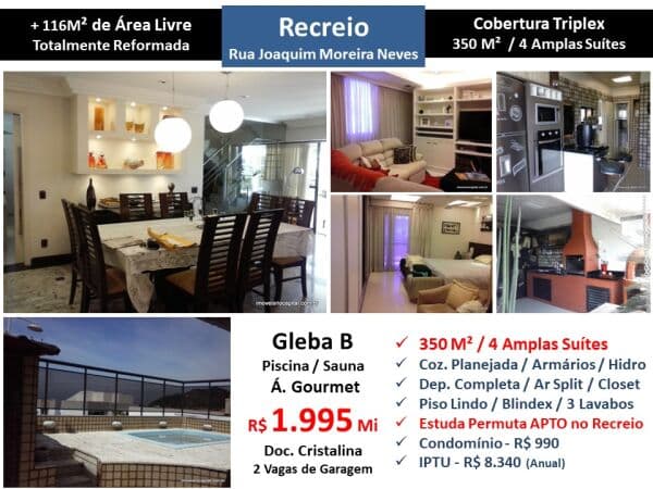Cob Recreio Gleba B Moreira Neves 350M²