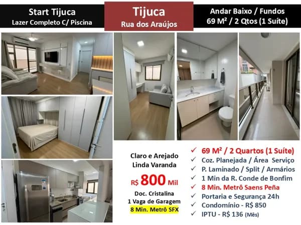 Apto Tijuca Araujos Start Tijuca 69M²