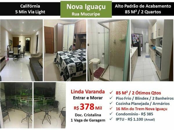 Apto Nova Iguaçu Califórnia Mucuripe 85M²
