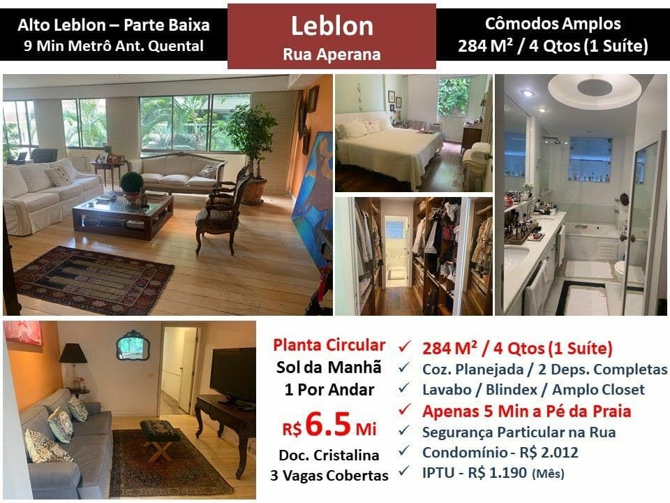 Apto Leblon Aperana Alto Leblon 284M²