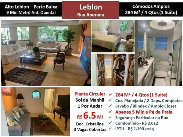 Apto Leblon Aperana Alto Leblon 284M²