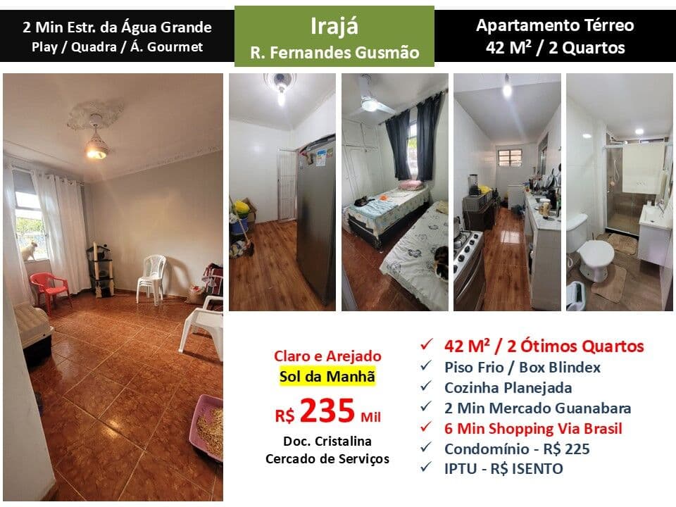 Apto Irajá Fernandes Gusmão 42M² Garden