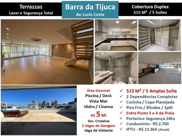 Cob Barra da Tijuca Praia Terrazas 515M²
