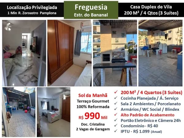 Casa JPA Freguesia Bananal 200M²