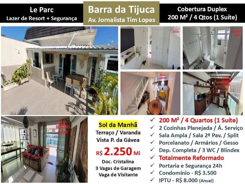 Cob Barra da Tijuca Le Parc 200M²