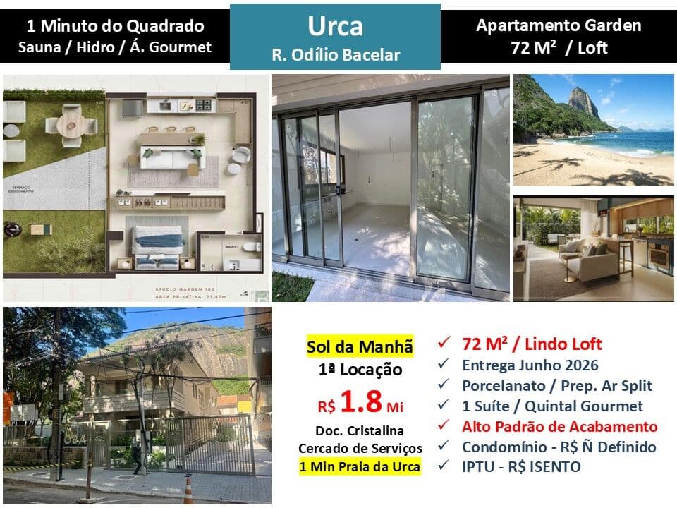 Apto Urca Odílio Bacelar 72M² Garden
